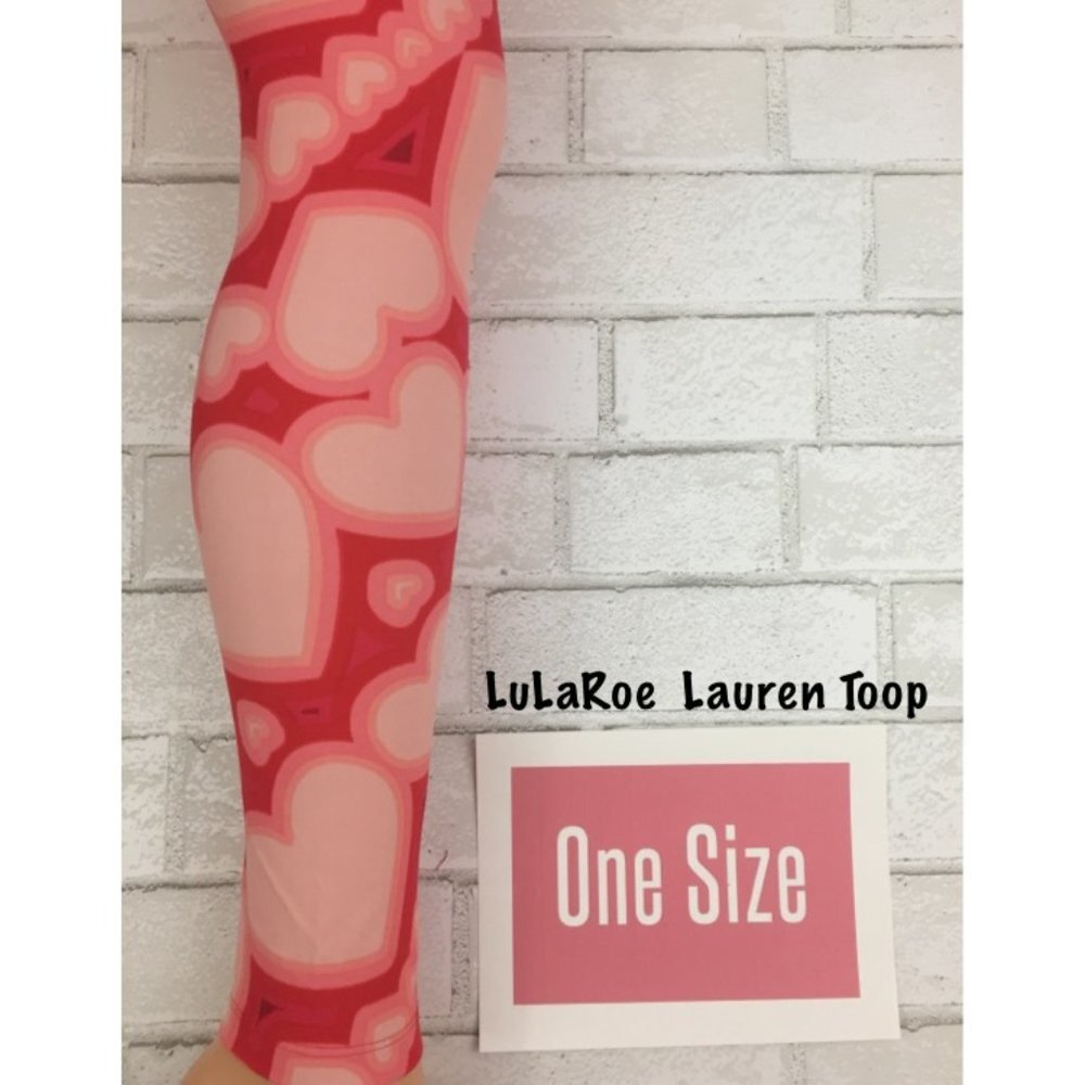 LuLaRoe Valentine's Day One Size Leggings NWT